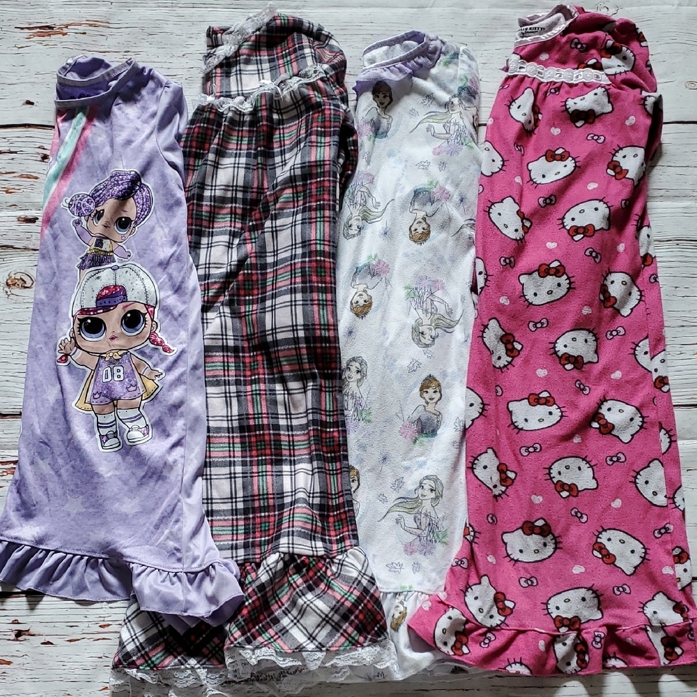 GIRLS NIGHTGOWN BUNDLE (FROZE, HELLO KITTY, LOL SURPRISE) 🌛